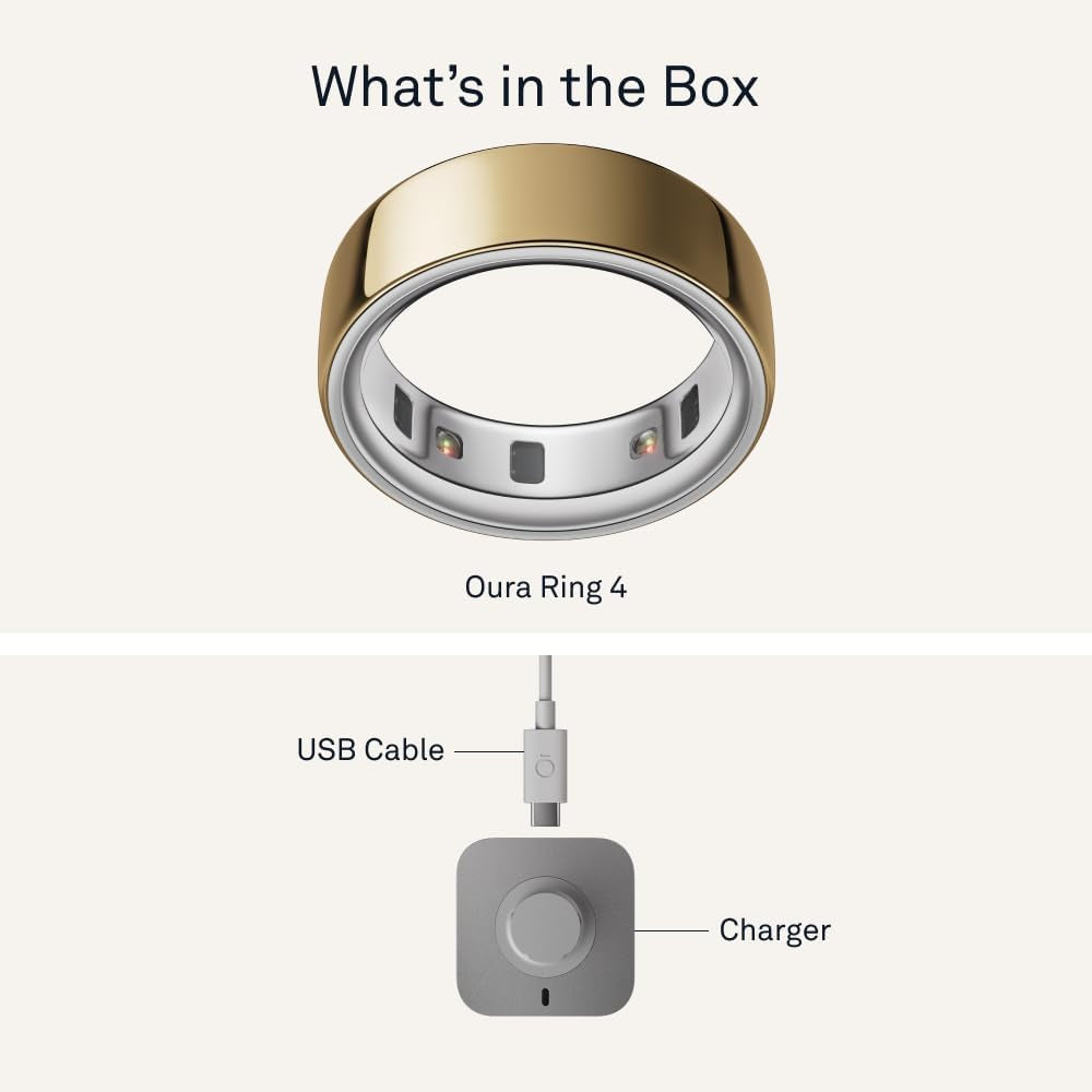 OURA Ring 4 Smart Ring - Gold - Size 9