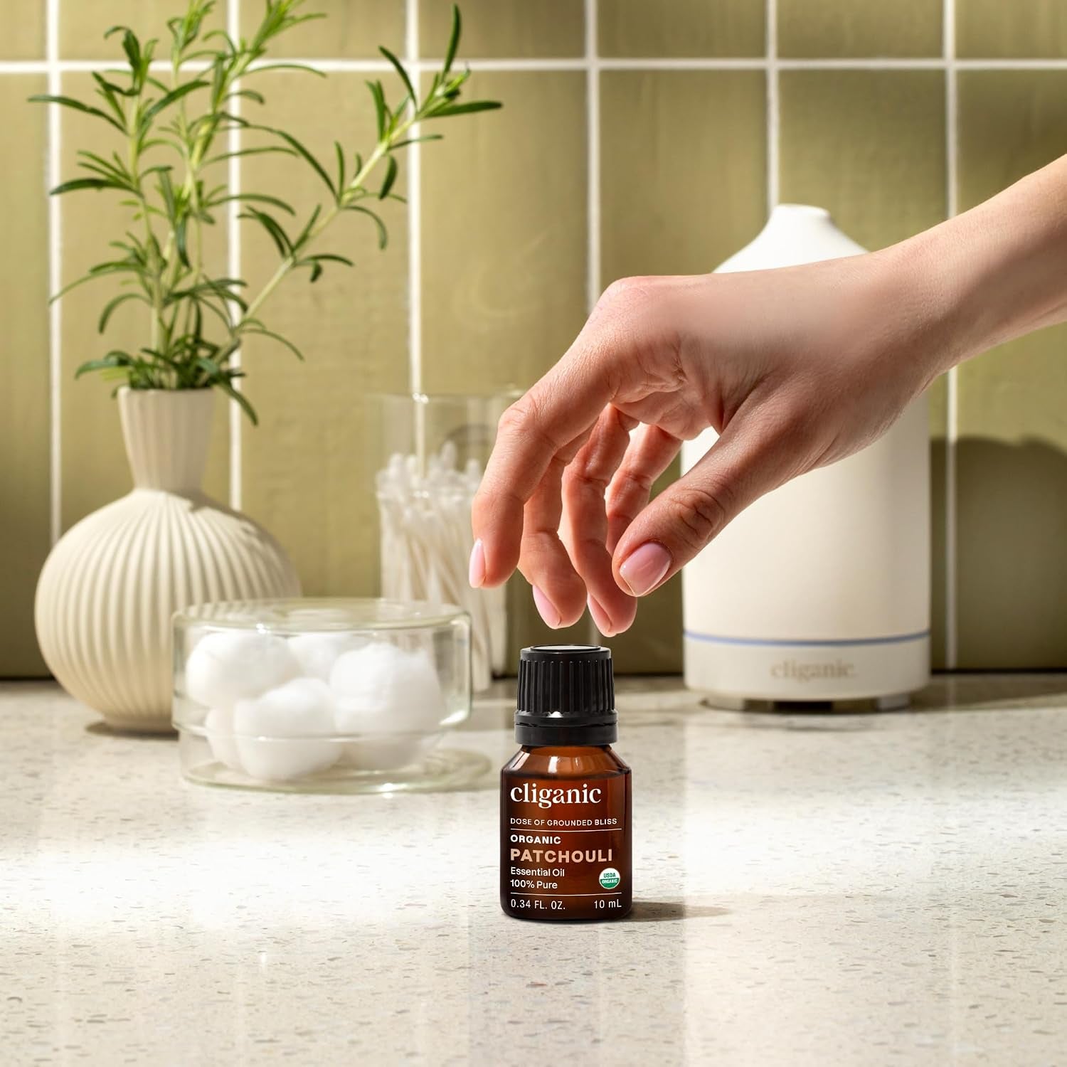 Organic Patchouli Essential Oil for Diffuser, 100% Pure,1 Fl Oz