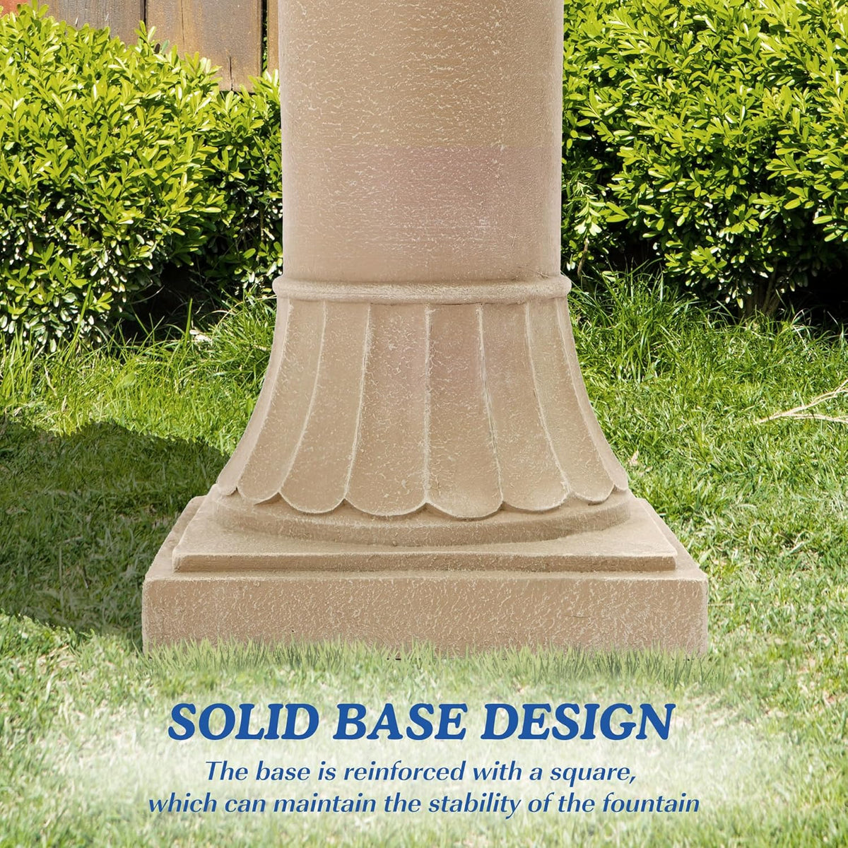 48.4" H Italian Outdoor Water Fountains, Fountains and Waterfalls