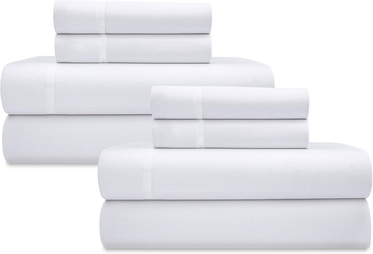 2 Pack Organic Cotton Queen Size Sheets Deep Pocket