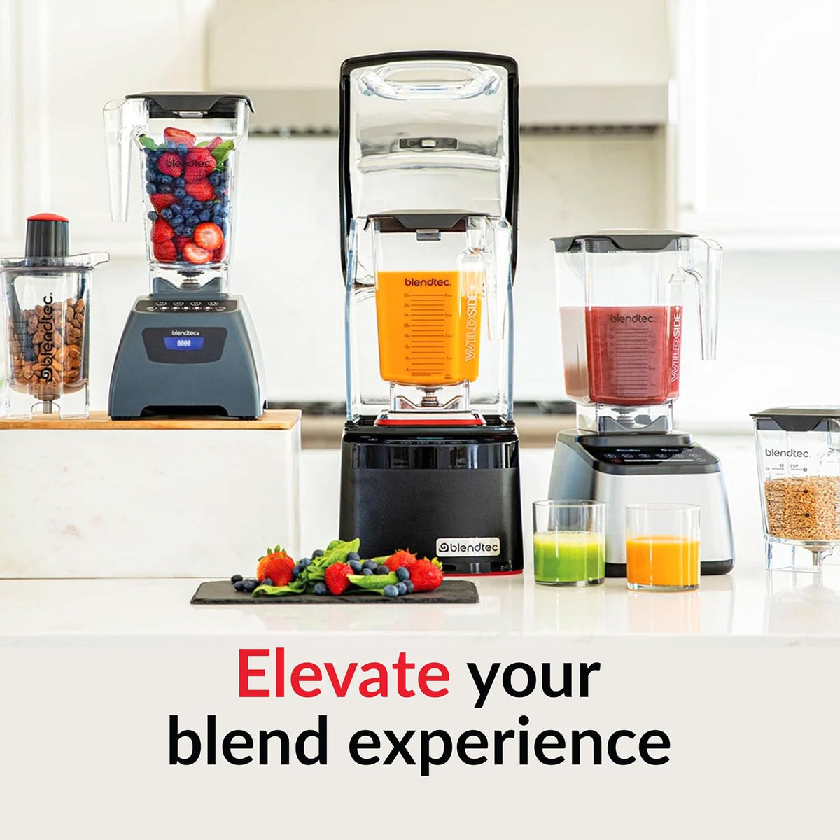 Total Blender Classic (Red), 90Oz* Wildside+ & Twister Jars