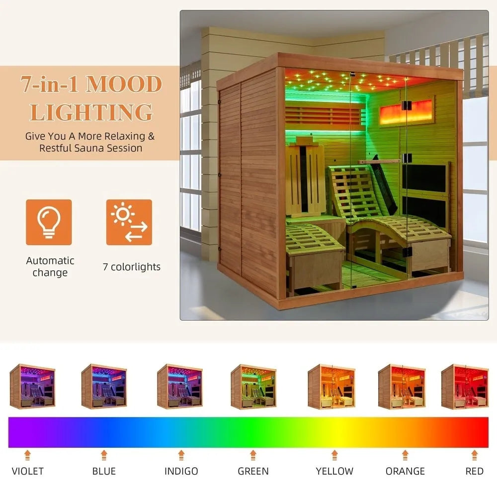 Infrared & Steam Sauna (Varied Sizes & Shapes)