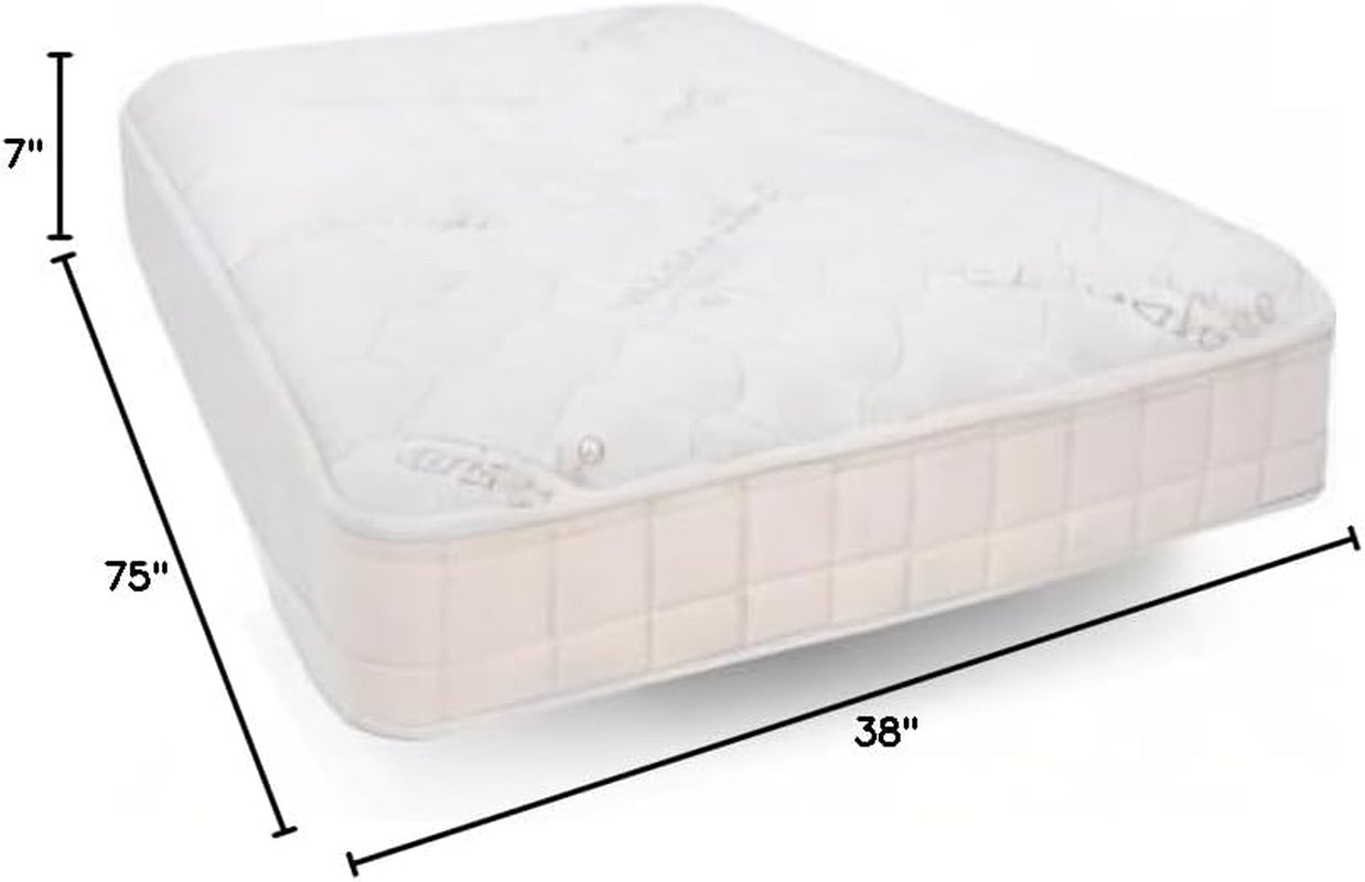 2-In-1 Organic Kids Mattress - Twin Mattress with Quilted Top and Waterproof Layer - Firm Mattress for Kids
