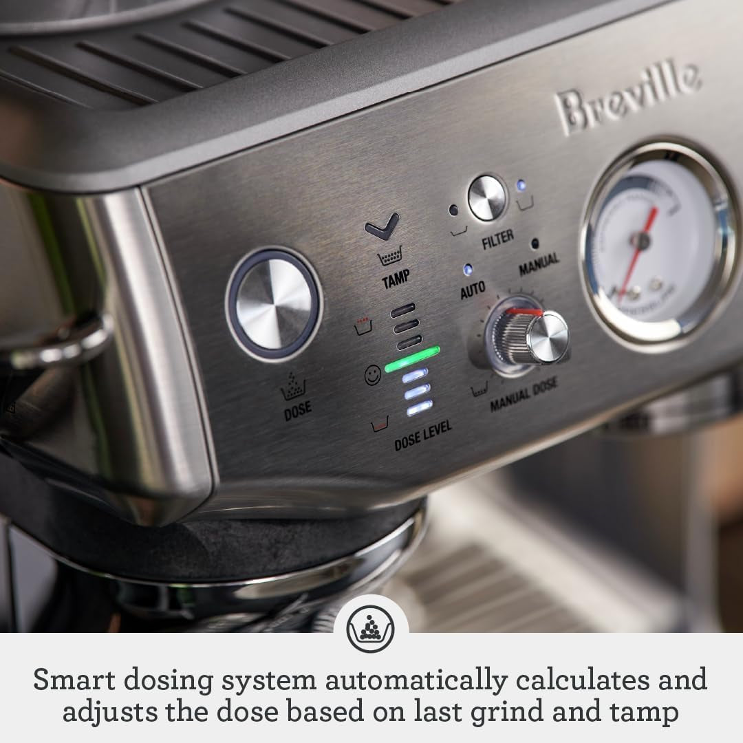 Breville BES876BSS Barista Express Impress, Brushed Stainless Steel