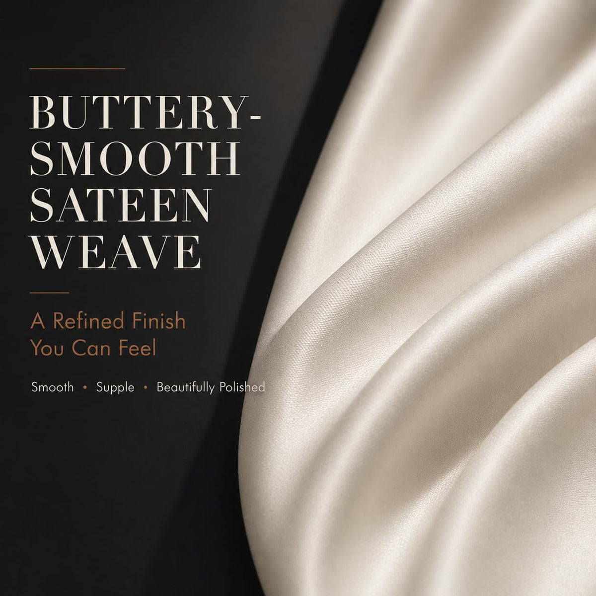 Queen Size Bed Sheets, 1000 Thread Count Sheets Queen Size Bed Set - Ivory