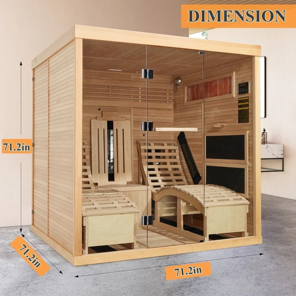 Infrared & Steam Sauna (Varied Sizes & Shapes)