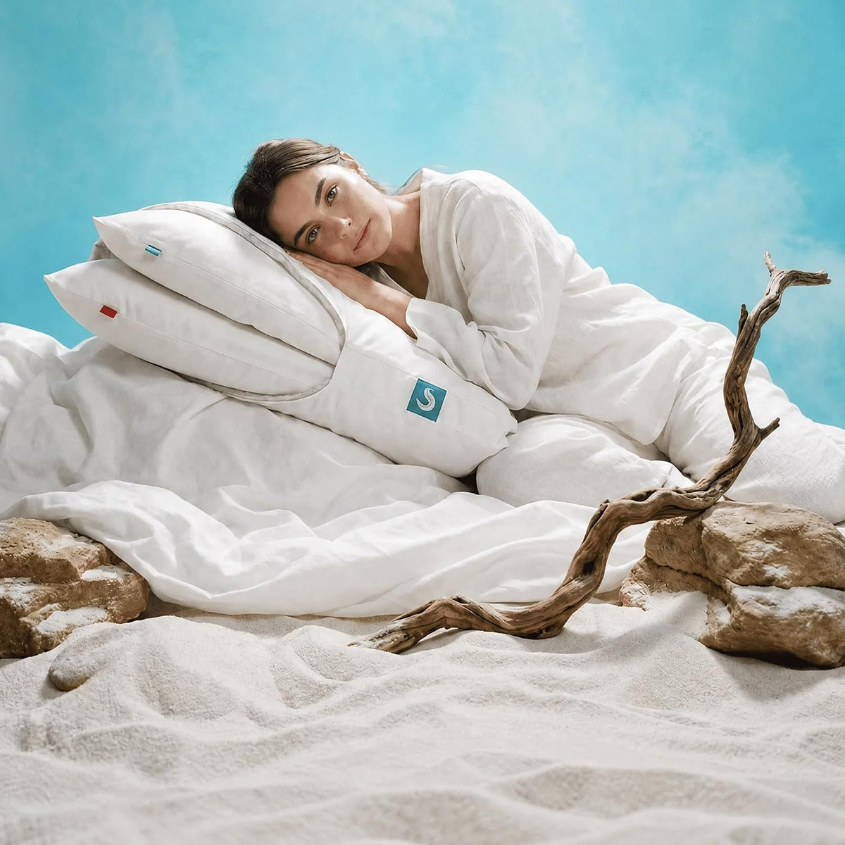 2-Pack Cooling Bed Pillows & Removable Cover for Sleeping Sets, King Size - Adjustable and Washable Bedding Pillow Set for Comfortable Sleep