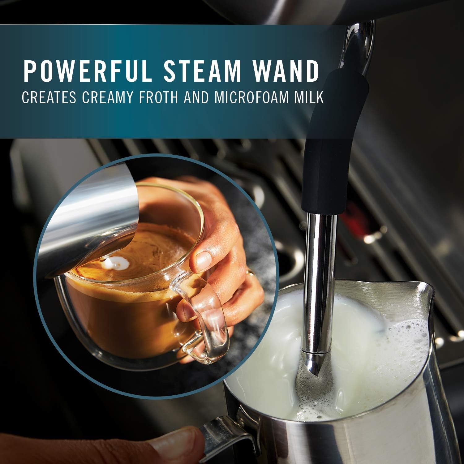 BVCLECMP1 Temp Iq Espresso Machine with Steam Wand, Stainless