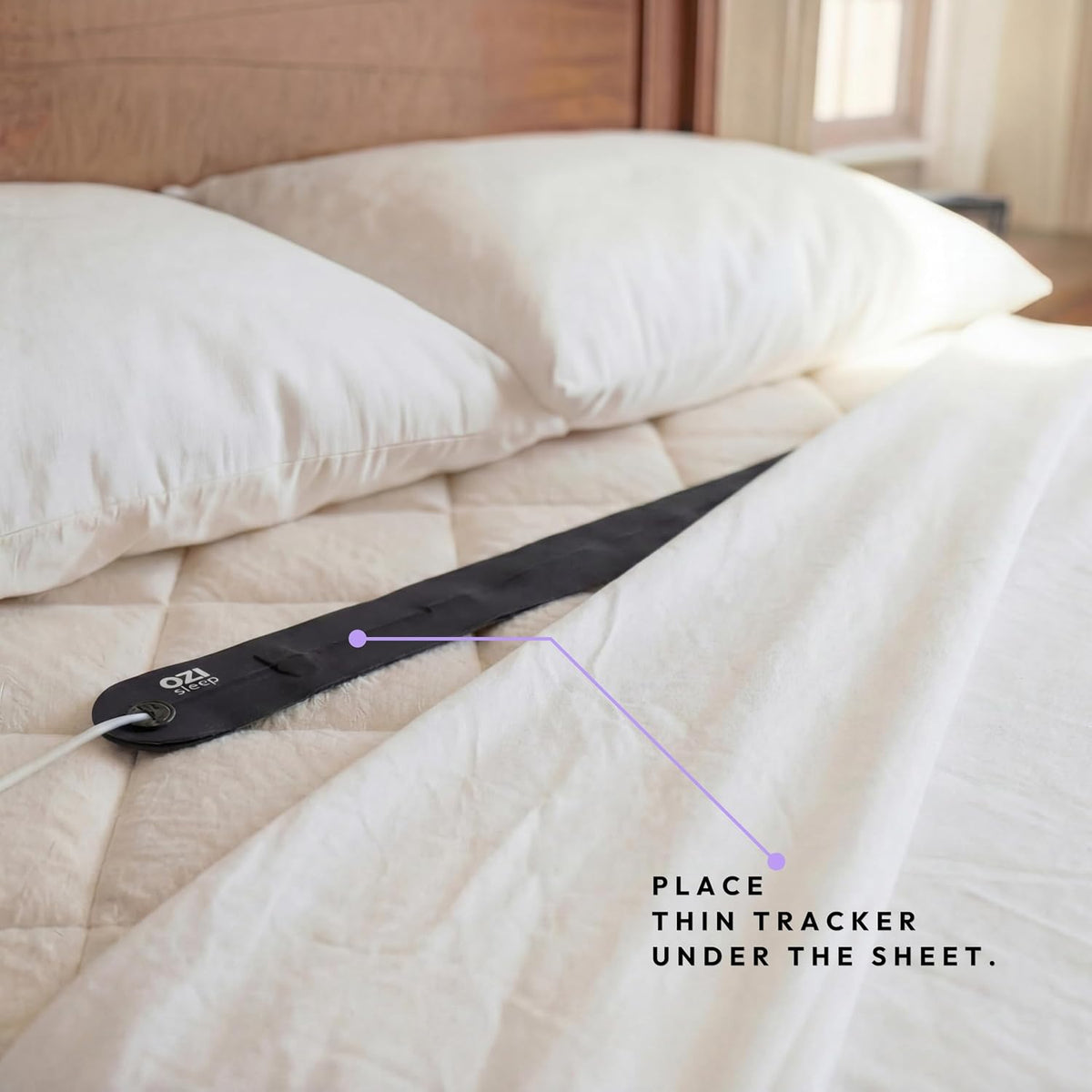 OZI Smart Sleep Tracker, Non-Wearable Contactless Under-Sheet Sleep Monitor