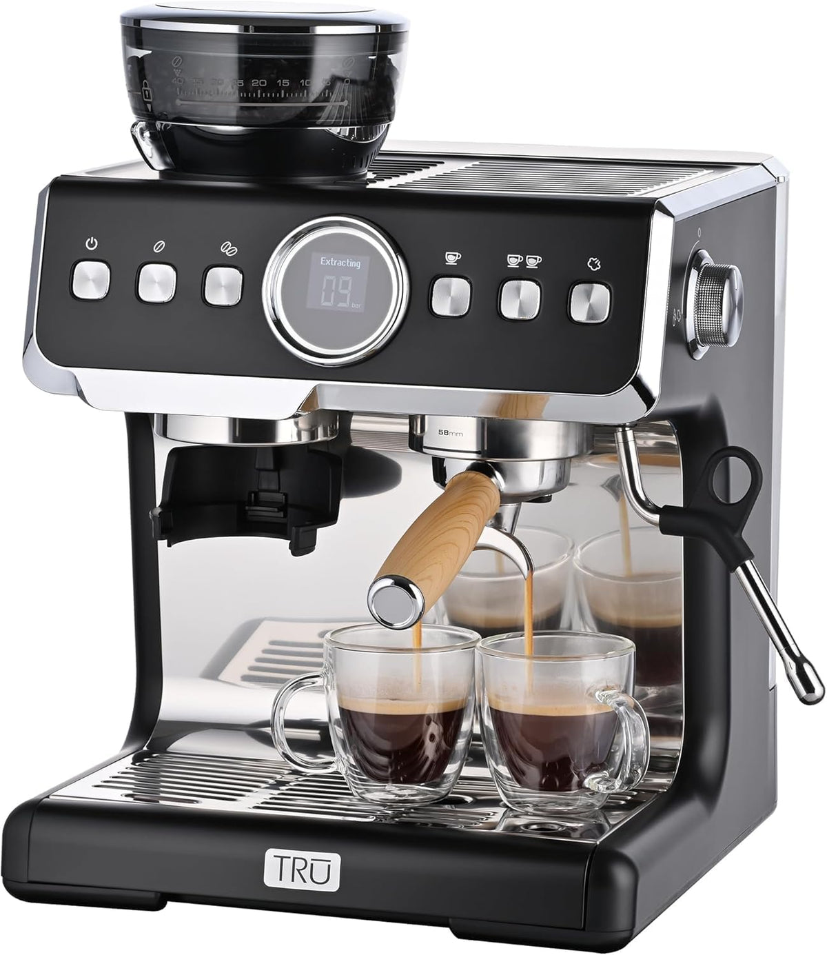 Fully Automatic 19 Bar Espresso Machine with Grinder