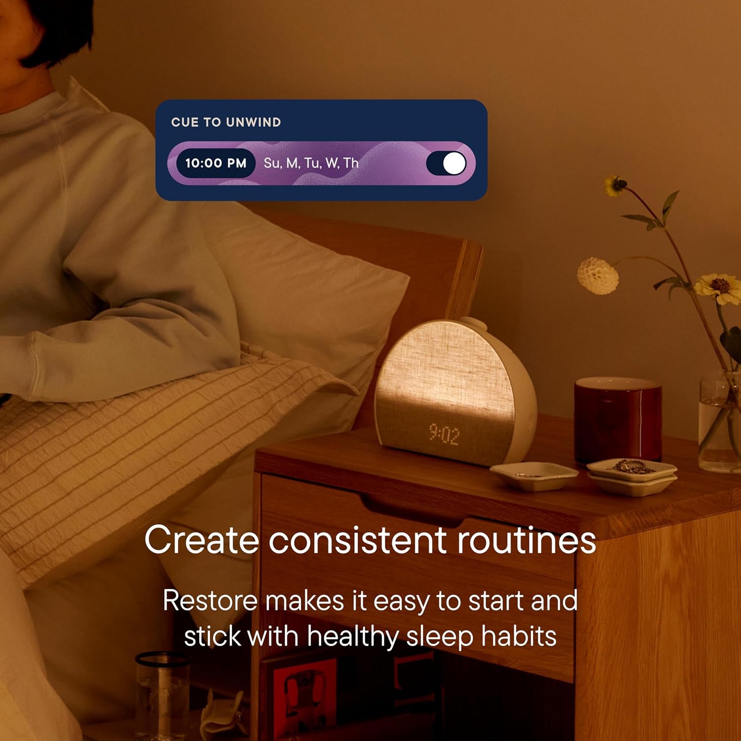 Hatch Restore 3 Sunrise Alarm Clock & Sound Machine, Smart Light (Greige)